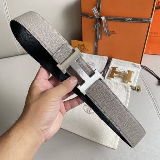 Replica Hermes Gold Buckle Black Belt
