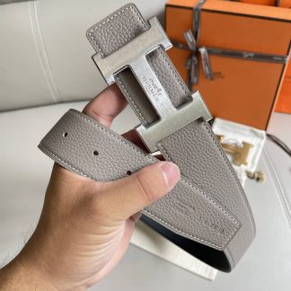 Replica Hermes Gold Buckle Black Belt
