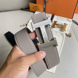 Replica Hermes Gold Buckle Black Belt