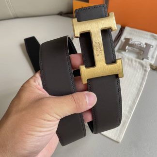 Replica Hermes Kelly Belt White