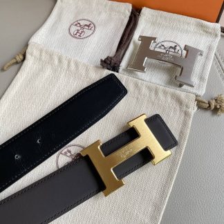 Replica Hermes Kelly Belt White
