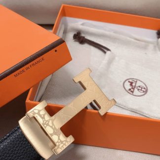 Wholesale Hermes Clemence Leather Logo Belt