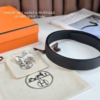 Replica Hermes Punache Belt Buckle & Reversible Leather Strap