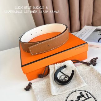 Replica Hermes Luck Belt Buckle & Reversible Leather Strap