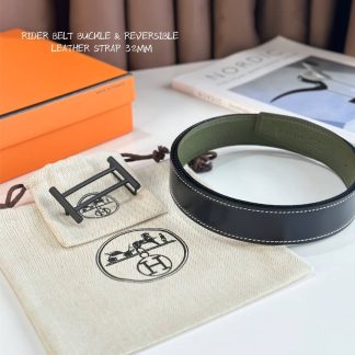 Replica Hermes Rider Belt Buckle & Reversible Leather Strap