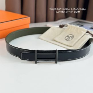 Replica Hermes Rider Belt Buckle & Reversible Leather Strap