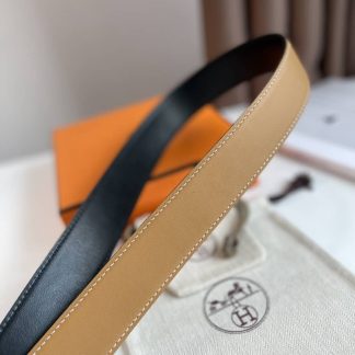7 Star Hermes Hadrien Reversible Leather Belt