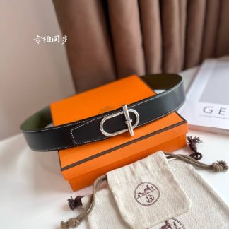 Replica Hermes Ithaque Belt Buckle & Reversible Leather Strap