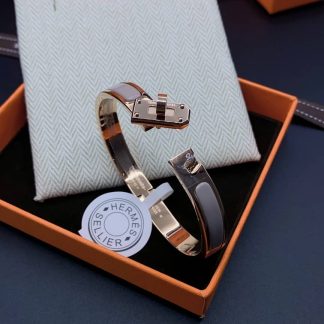 Replica Hermes Leather Wrap Bracelet