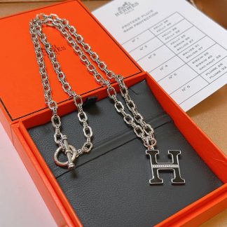Replica Hermes Silver Necklace