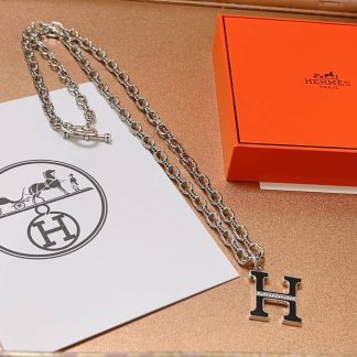 Replica Hermes Silver Necklace