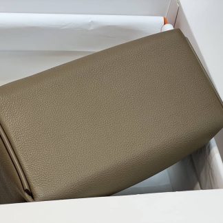 Replica Hermes 24 24 29 Leather Gold Buckle Handle Shoulder Bag