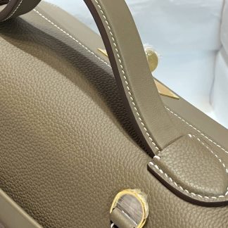 Replica Hermes 24 24 29 Leather Gold Buckle Handle Shoulder Bag