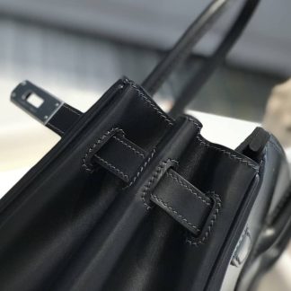 Replica Hermes Black Birkin 30 Leather Bag