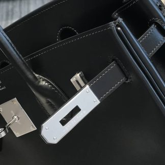 Replica Hermes Black Birkin 30 Leather Bag