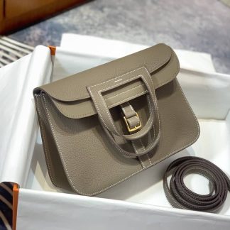 Replica Hermes Halzan 25 Leather Bag