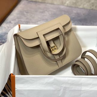 Replica Hermes Halzan 25 Leather Bag