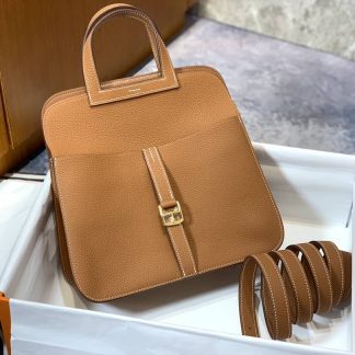 Replica Hermes Halzan 25 Leather Bag