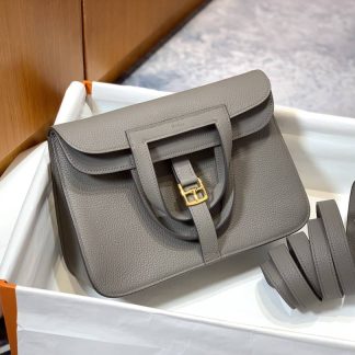 Replica Hermes Halzan 25 Leather Bag