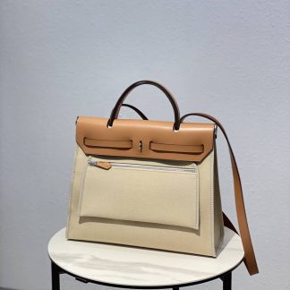 Replica Hermes Herbag Zip 31 Leather Bag