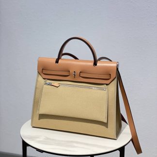 Replica Hermes Herbag Zip 31 Leather Bag