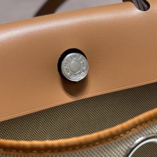 Replica Hermes Herbag Zip 31 Canvas Leather Bag