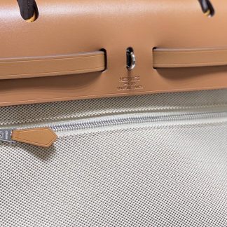 Replica Hermes Herbag Zip 31 Canvas Leather Bag