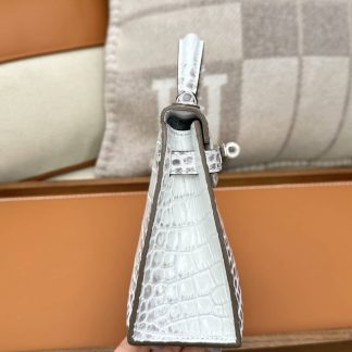 Replica Hermes Mini Kelly Niloticus Crocodile Leather Bag