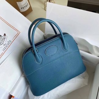 Replica Hermes Bolide 31 Clemence Leather Bag