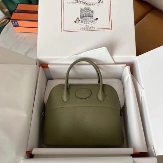 Replica Hermes Bolide 31 Clemence Leather Bag