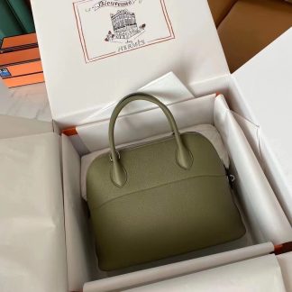 Replica Hermes Bolide 31 Clemence Leather Bag