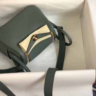 Replica Hermes Mini Lindy Clemence Leather Bag