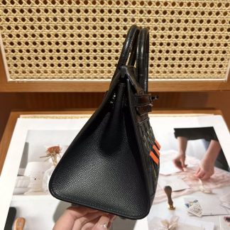 Replica Hermes Birkin 20 Sellier So Black Midnight Faubourg Limited Edition Bag