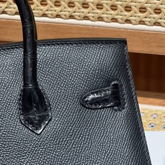 Replica Hermes Birkin 20 Sellier So Black Midnight Faubourg Limited Edition Bag