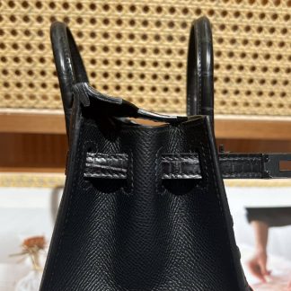 Replica Hermes Birkin 20 Sellier So Black Midnight Faubourg Limited Edition Bag