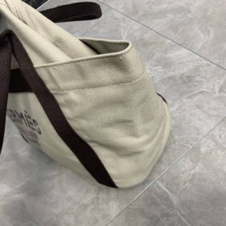 Replica Hermes Sac De Pansage Groom Canvas Shoulder Bag