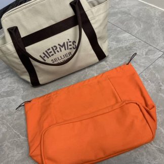 Replica Hermes Sac De Pansage Groom Canvas Shoulder Bag