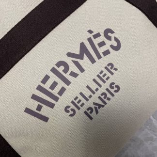 Replica Hermes Sac De Pansage Groom Canvas Shoulder Bag