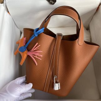 Replica Hermes Picotin Lock 18 Clemence Leather Bag
