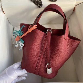 Replica Hermes Picotin Lock 18 Clemence Leather Bag