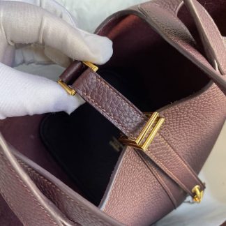 Replica Hermes Picotin Lock 18 Clemence Leather Bag