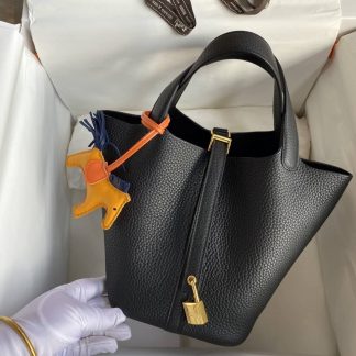 Replica Hermes Picotin Lock 18 Clemence Leather Bag