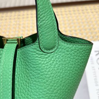 Replica Hermes Mini Picotin Lock 14 Clemence Leather Bag