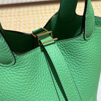 Replica Hermes Mini Picotin Lock 14 Clemence Leather Bag