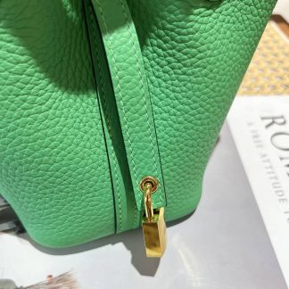 Replica Hermes Mini Picotin Lock 14 Clemence Leather Bag