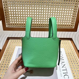 Replica Hermes Mini Picotin Lock 14 Clemence Leather Bag