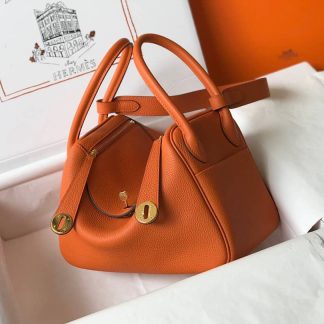 Replica Hermes Lindy 30 Clemence Leather Bag
