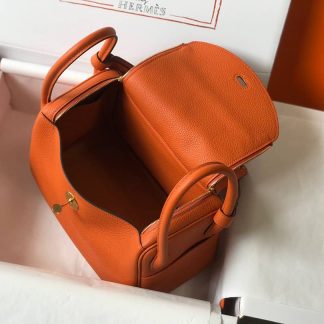 Replica Hermes Lindy 30 Clemence Leather Bag