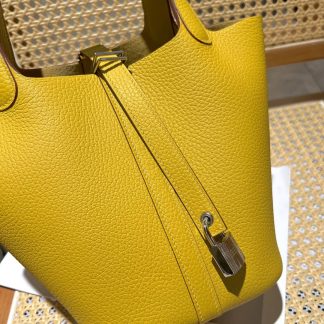 Replica Hermes Picotin Lock 18 Clemence Leather Bag