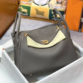 Replica Hermes Lindy 30 Clemence Leather Bag